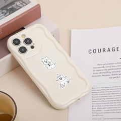 51pcs Anime Westie Stickers Vinyl Decals Monochrome Dog Art for Laptops