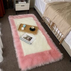 Wool Carpet Bedroom Carpet Bedside Mat Long Hair Thickened Floor Mat
