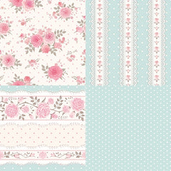 DIY Photo Albums with Pink Flower Theme Paper
