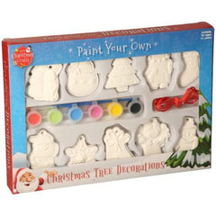 Kids Plaster Christmas Decorations Set of 10 Craft Kit