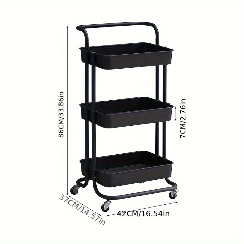 Kitchen Seam Storage Rack Cart