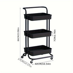 Kitchen Seam Storage Rack Cart