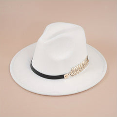 European American Woolen Top Hat Retro Big Brim All match Jazz Hat