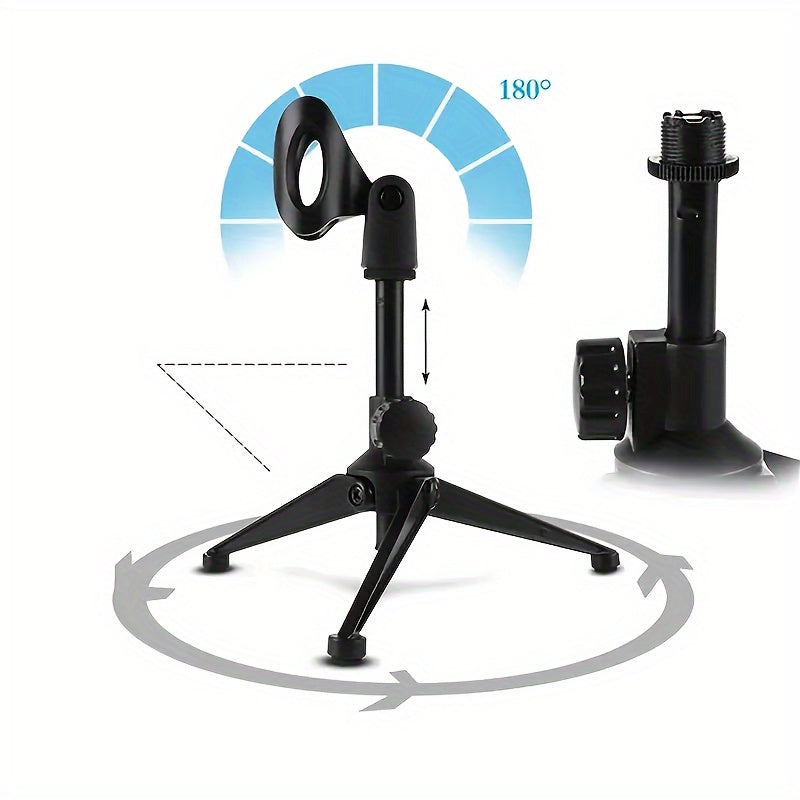 Adjustable Foldable Microphone Stand for Video Conference Podcast
