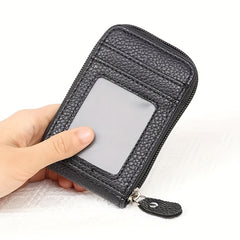 Men's PU Leather Card Case Coin Cards Holder Bag