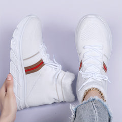 Women's High Winter Sports Sneakers Plush Inner Thermal Running Shoes