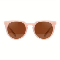 OUWEN Retro Round Polarized Sunglasses UV400 Protection