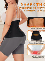 2 Pack Plus Size Sports Shapewear Set Women's Plus Tummy Control Waist Belt