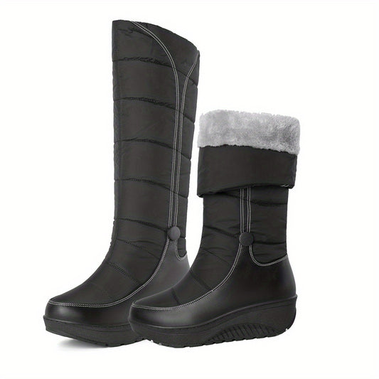 Women's Winter Warm Waterproof Snow Boots Soft High Top Shoes