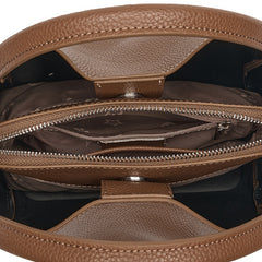 ZOOLER Women's Leather Bucket Shoulder Bag Brown Handbag