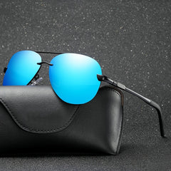 Men's Polarized Rimless Cycling Sunglasses UV400