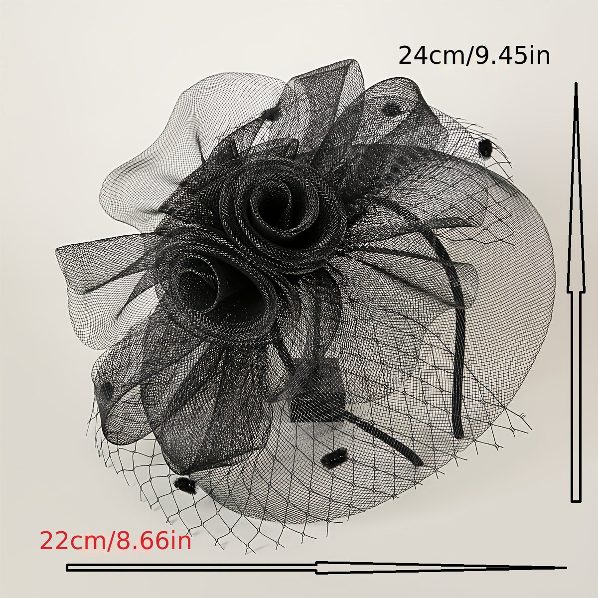 Women Flower Headband Head Piece Bridal Hat Wedding Derby Church Accessories