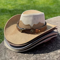 Western Cowboy Hat for Outdoor Travel Sunscreen Shading Vacation