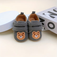 Cartoon Bear Baby Boy Sneakers Lightweight Non Slip Shoes