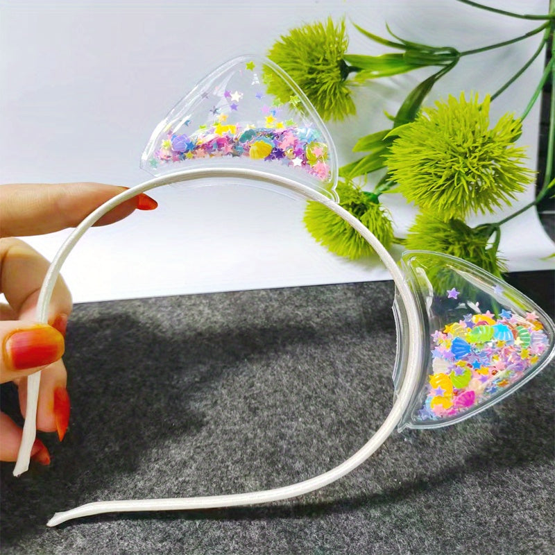 Girls Cat Ear Sequin Headband for Party Hair Accessories