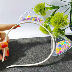Girls Cat Ear Sequin Headband for Party Hair Accessories