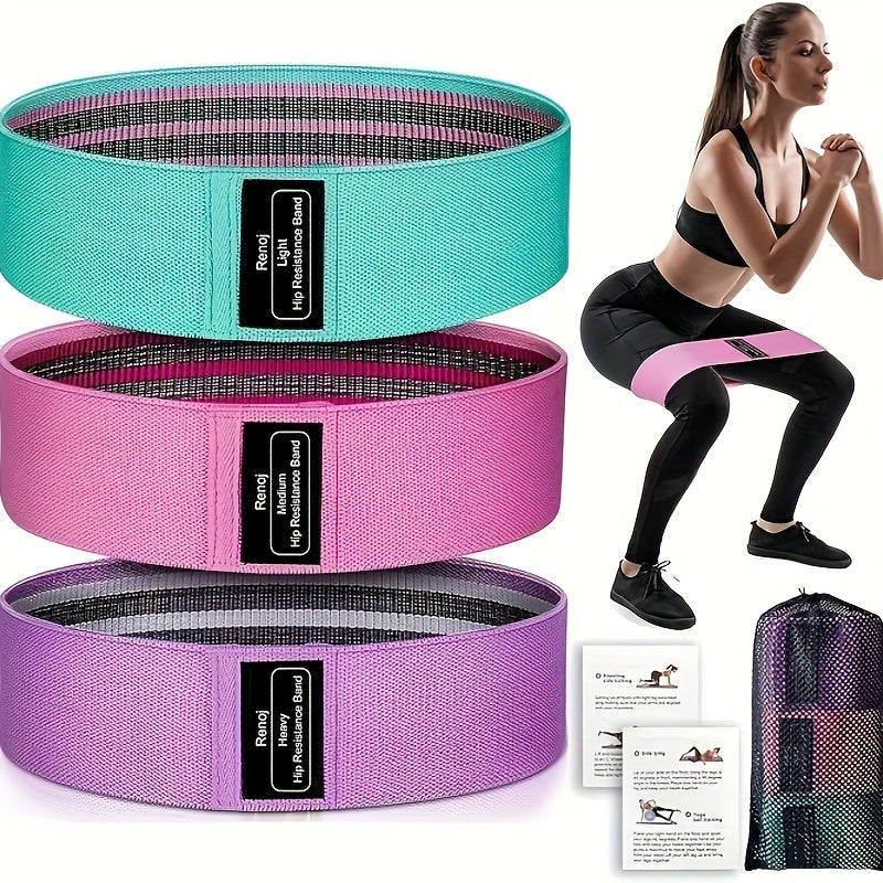 3pcs Yoga Resistance Band for Hip Lifting Strength Training