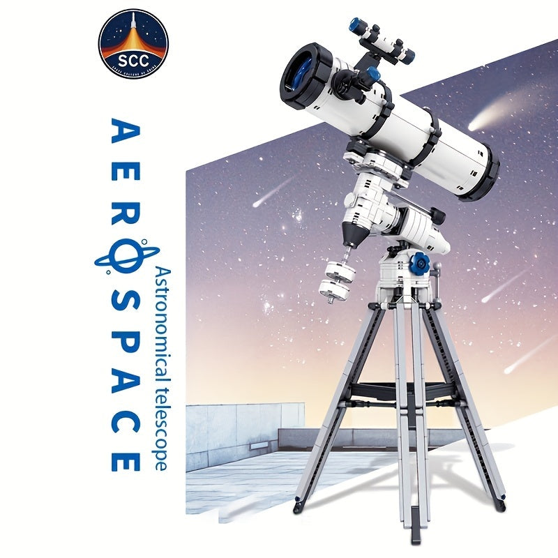 751 pcs Space Telescope Building Blocks Educational Toy Model