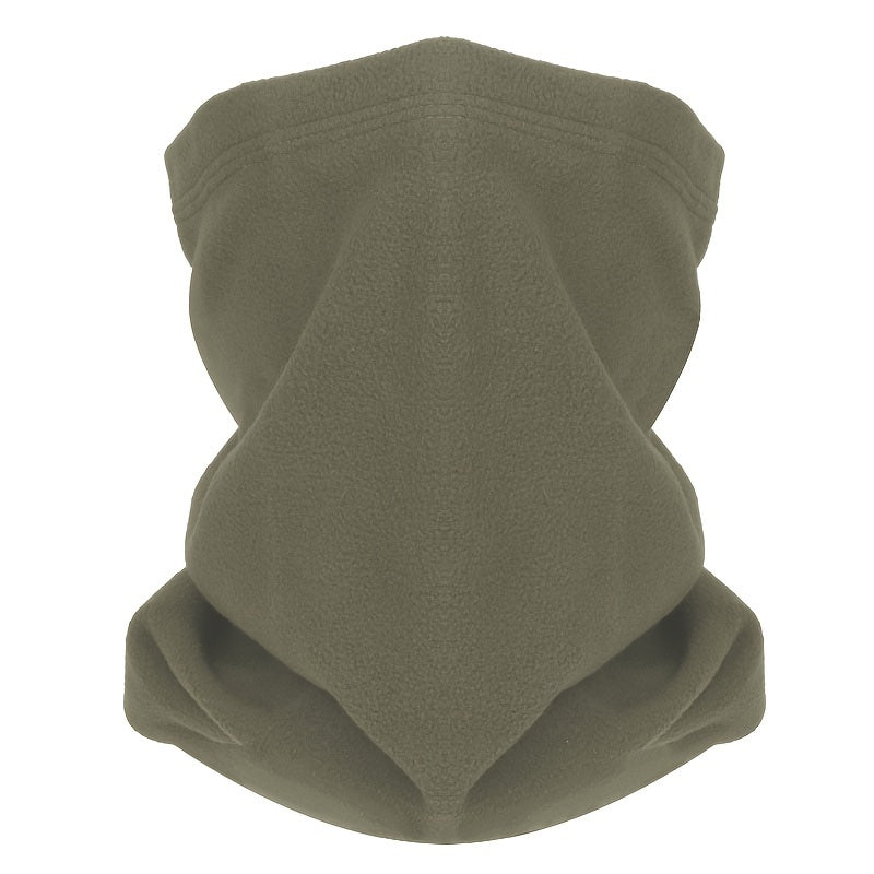 Winter Cycling Hat Mask Neck Guard Flannel Scarf