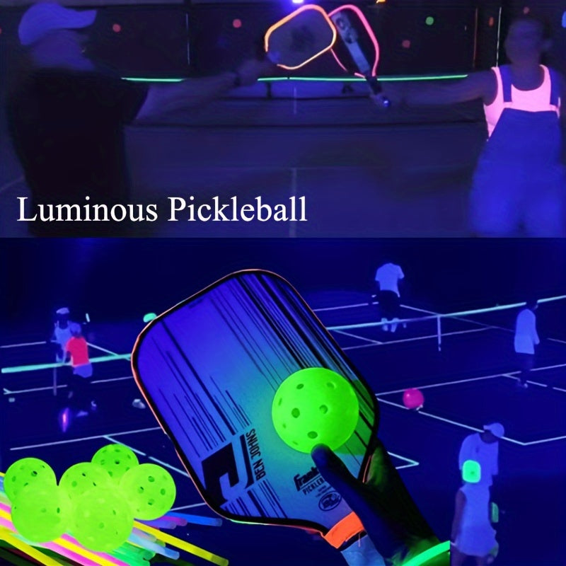 6pcs Luminous Pickleball Glow In The Dark Balls