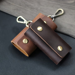 Stylish PU Faux Leather Key Case Protector