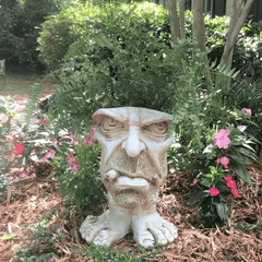 Resin Planter Statue Vase Outdoor Garden Ornaments Patio Lawn Yard Decor