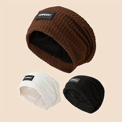 English Letter Water Ripple Casual Pullover Hat