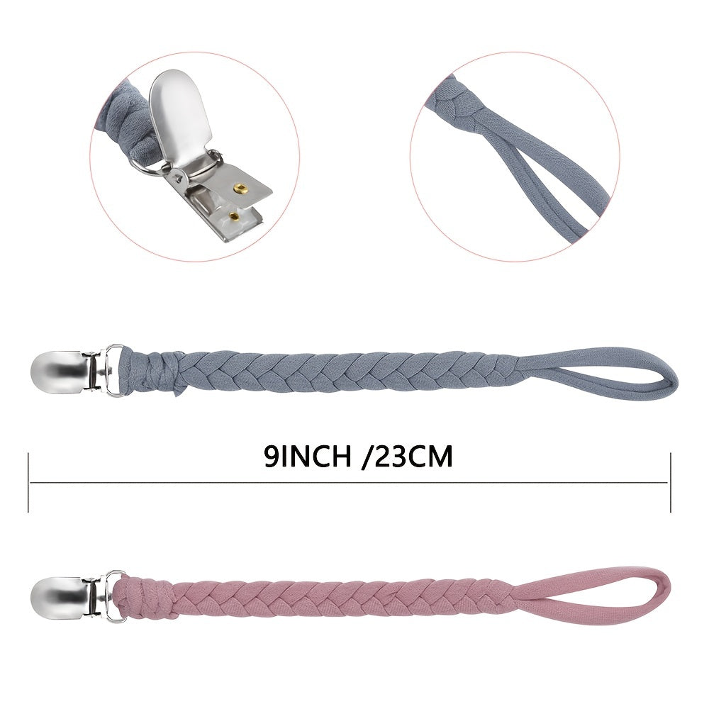 4pcs Pacifier Clips Baby Holder Leash Baby Teething Toy
