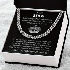 Cuban Unique Silver Pendant Necklace for Him