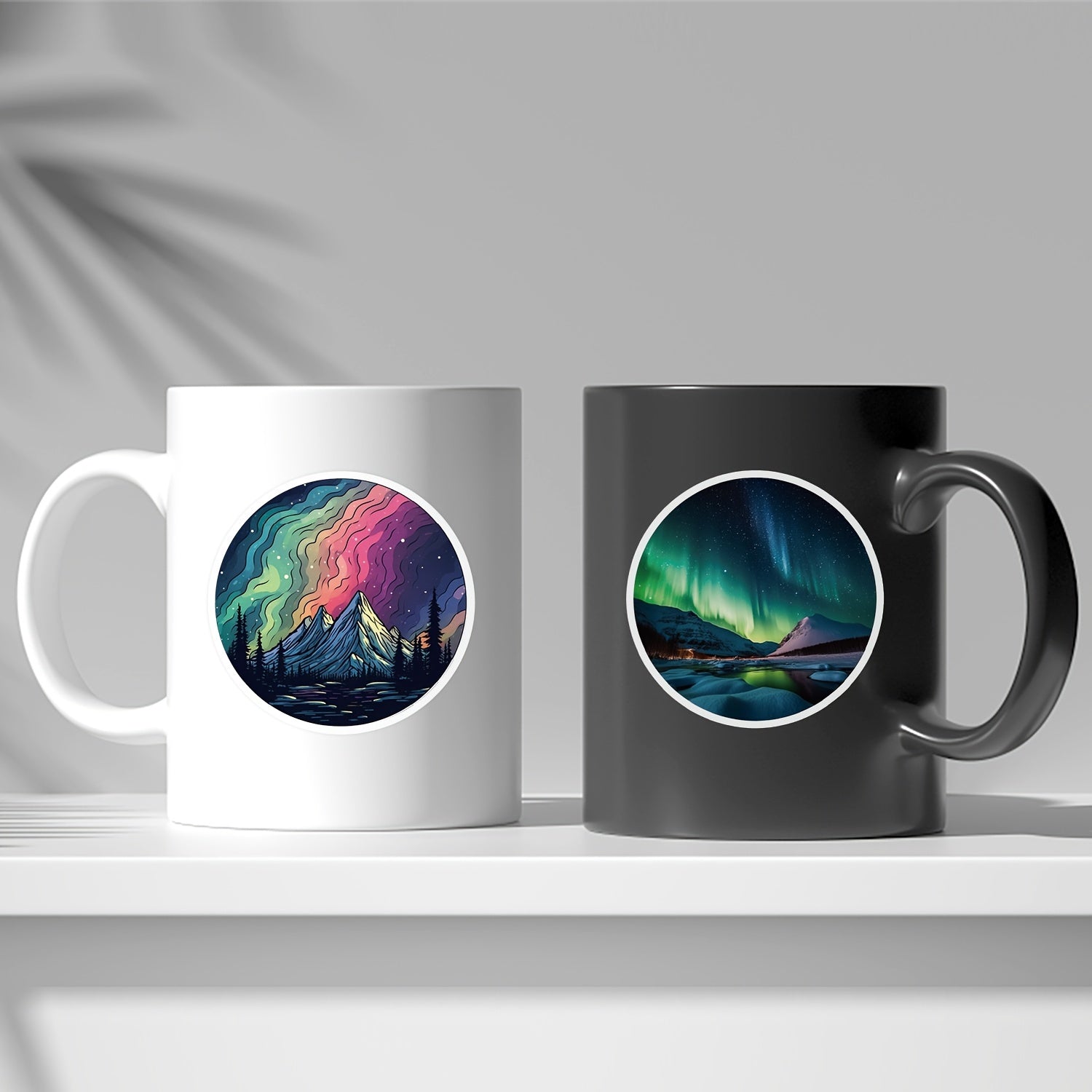 50pcs Northern Lights Series Stickers Waterproof DIY Decorative Sticker