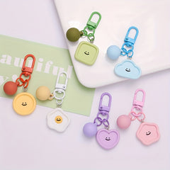 Heart Cloud Keychain Bag Purse Pendant for Women