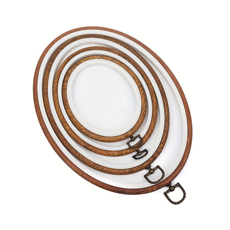 4pcs Embroidery Hoops Photo Frame for Crafts Sewing DIY Cross Stitch Stand