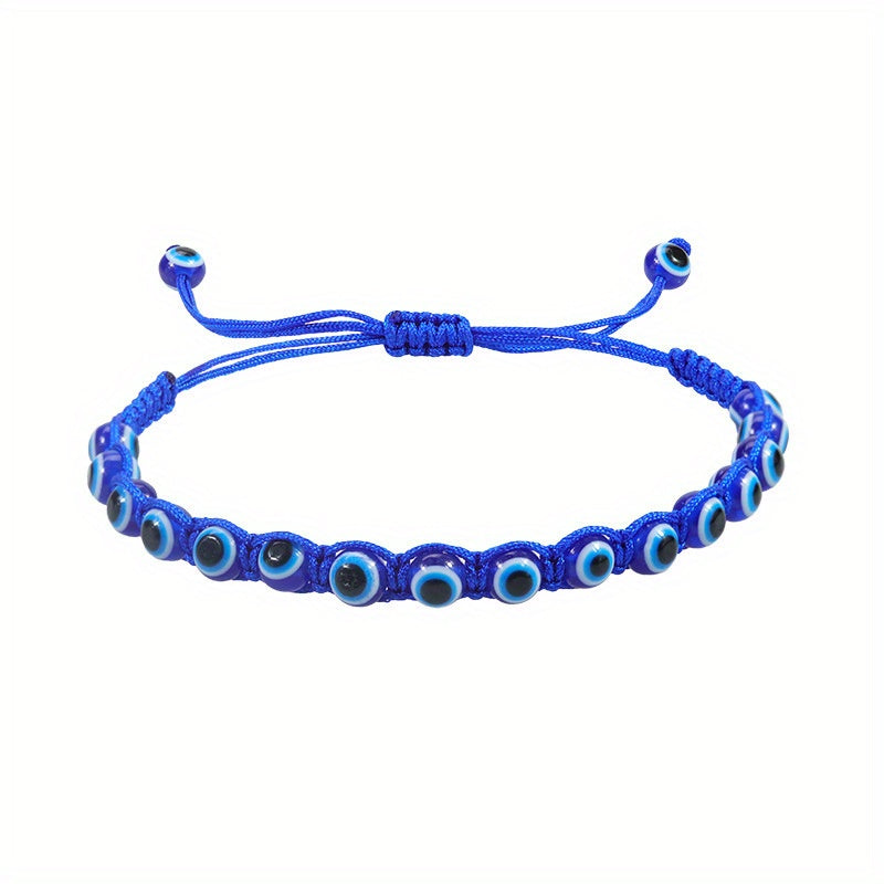 Outdoor Devil's Eye Braided Bracelet Adjustable Eye Amulet Hand Jewelry
