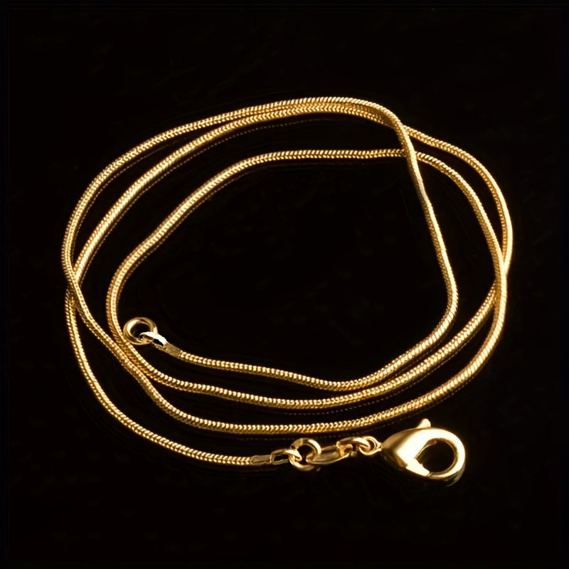 5 Pcs Snake Chain Necklace Wedding Party Jewelry