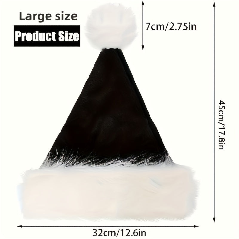 1pc Plush Santa Hats Christmas Party Decors