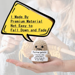 1pc Hand-woven Doll Positive Energy Potato Decoration Card