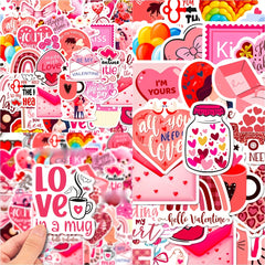 50pcs Love Series Phone Case Graffiti Stickers Waterproof DIY Stickers
