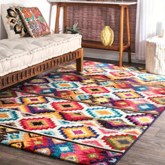 Persian Anti Fatigue Kitchen Mat Vintage Boho Anti Slip Polyester Carpet