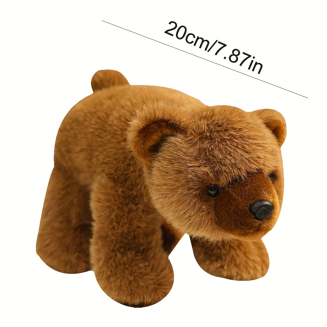 Bear Plush Toys 7.87 Soft Stuffed Plush Animal Toy 3 Colors Bear Dolls