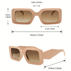 Y2K Rectangle Sunglasses Anti Glare UV400