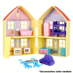 Kids' Home Kitchen Playset Sofa Bunk Bed Mix Plastic Dollhouse Girls' Room