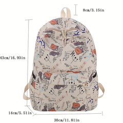 Casual Graffiti Backpack Large Capacity Travel Bag Boys Girls Bag