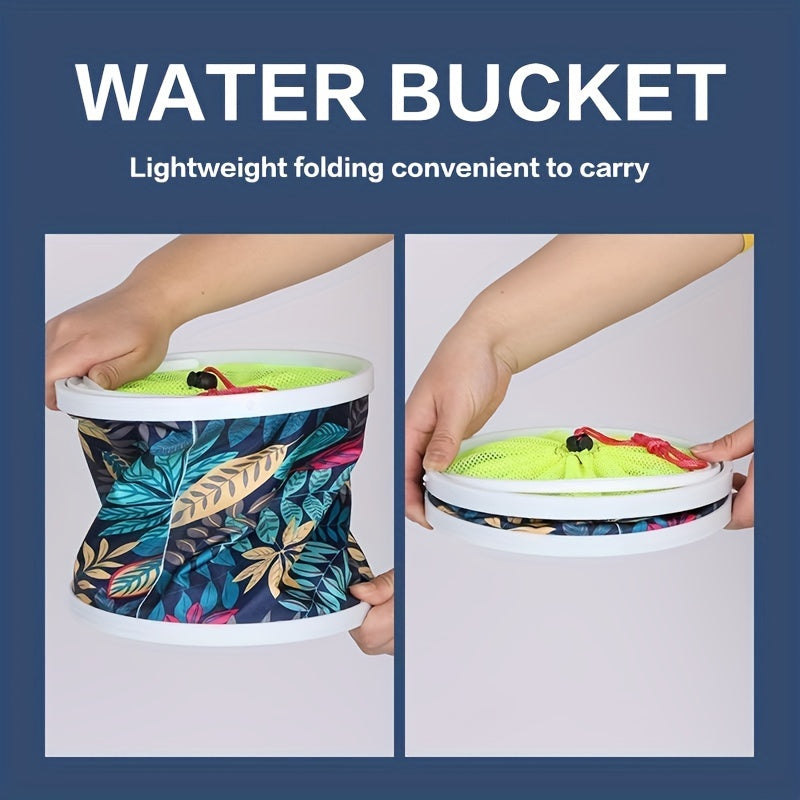 Portable Foldable Fishing Bucket Lightweight Canvas Bucket