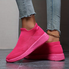 Women's Solid Outdoor Shoes Breathable Running Casual Sports Shoes