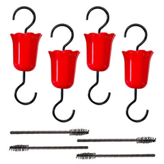 4 Pc Ant Guard Feeder Set w/ Moats Brushes & Hook