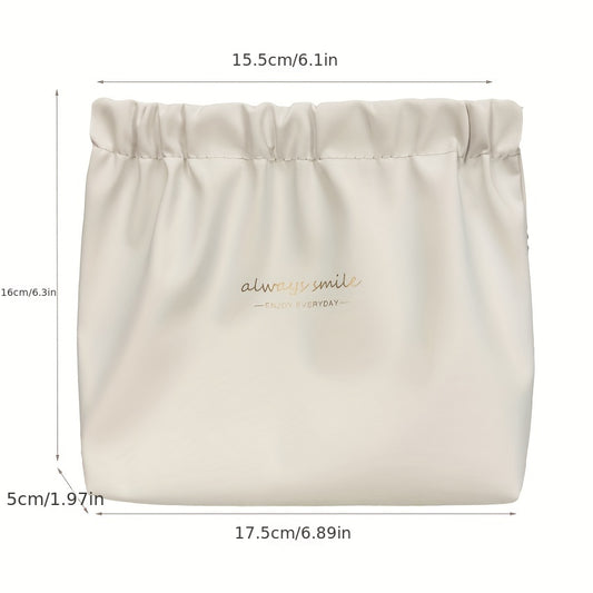 Waterproof Self-closing Mini Makeup Pouch for Women