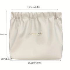 Waterproof Self-closing Mini Makeup Pouch for Women