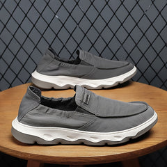 Men's Canvas Slip On Walking Sneakers Lightweight Shoes