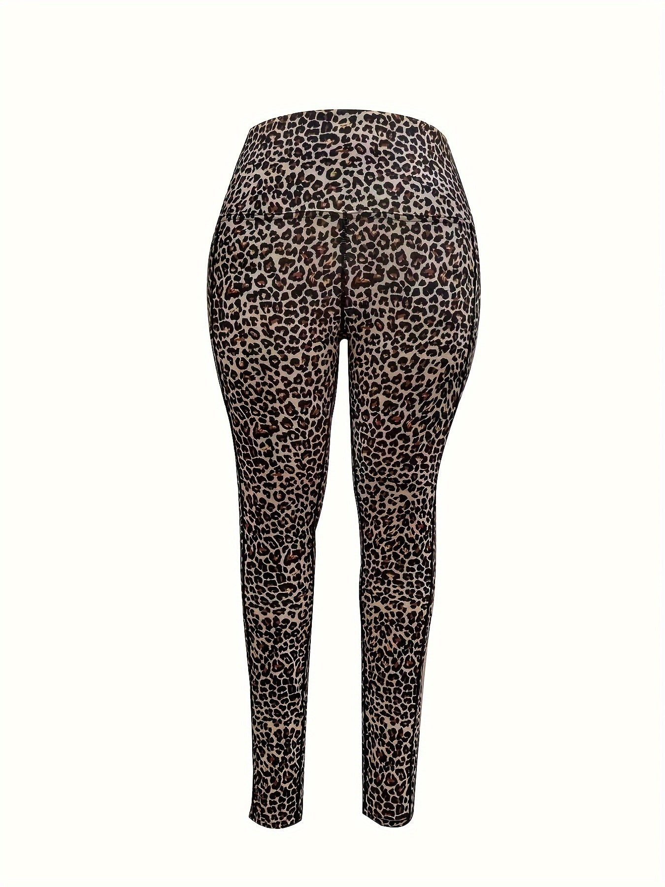 Leopard Print High Rise Skinny Gym Leggings