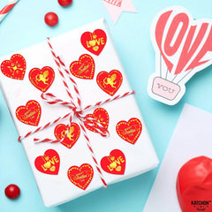 500pcs Love Stickers Roll for Crafts Classroom Decoration